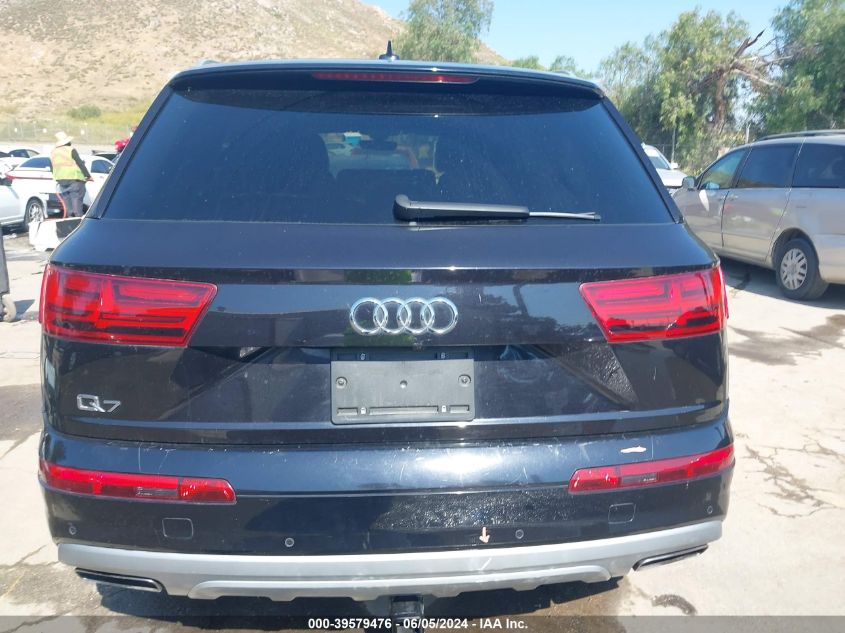 2019 Audi Q7 55 Premium/55 Se Premium VIN: WA1AAAF78KD017629 Lot: 39579476