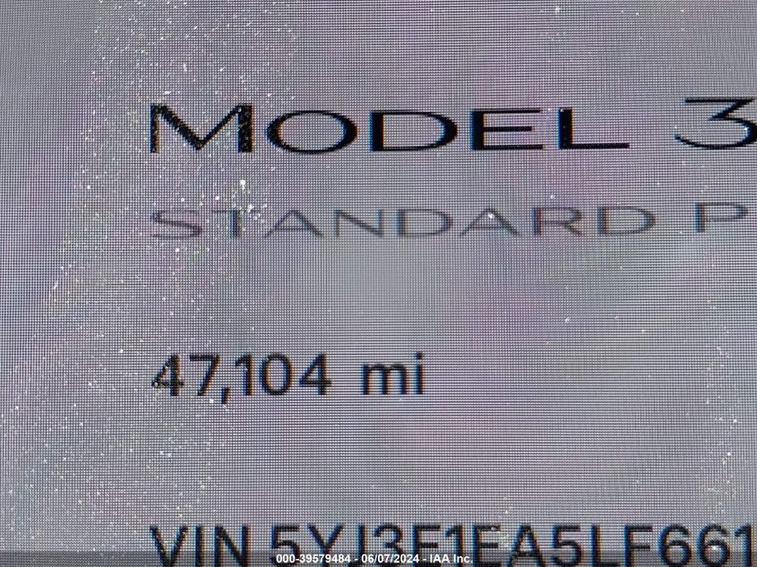 2020 TESLA MODEL 3 - 5YJ3E1EA5LF661440