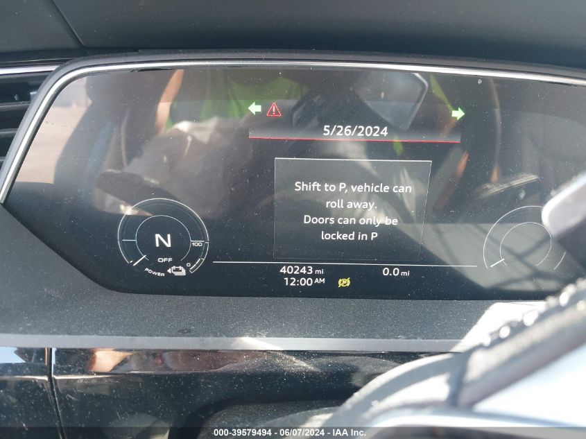 2019 Audi E-Tron Premium Plus VIN: WA1VABGE1KB008688 Lot: 39579494