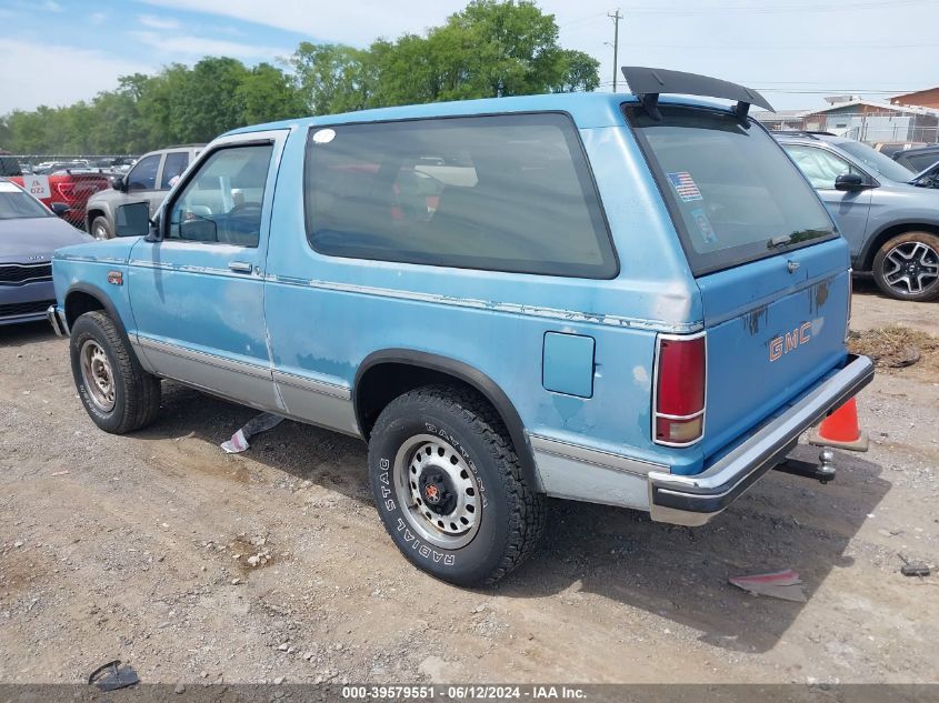 1985 GMC S15 Jimmy VIN: 1G5CT18B5F8512550 Lot: 39579551