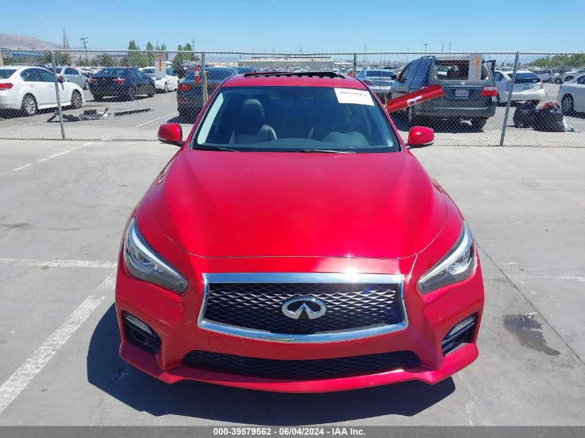 2017 Infiniti Q50 3.0T Red Sport 400 VIN: JN1FV7AP5HM851251 Lot: 39579562