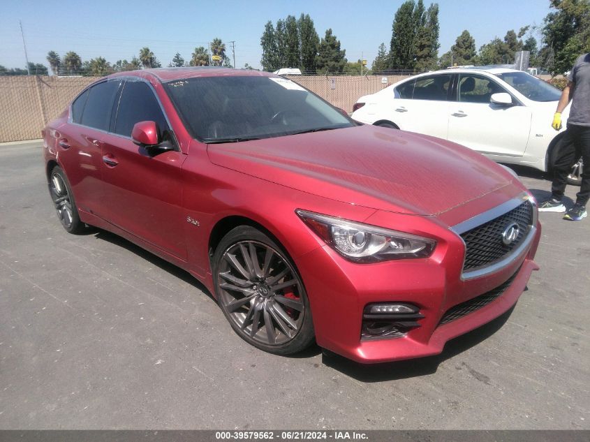 2017 Infiniti Q50 3.0T Red Sport 400 VIN: JN1FV7AP5HM851251 Lot: 39579562