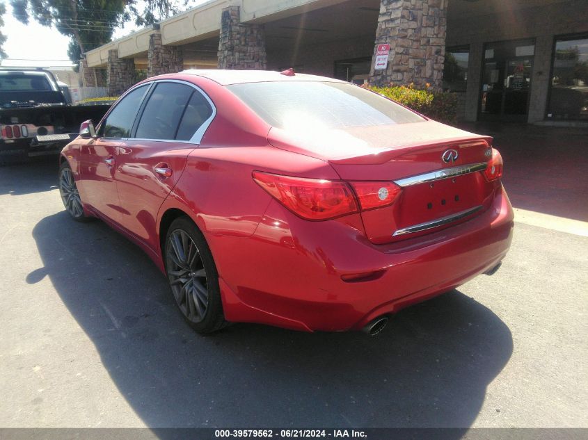 2017 Infiniti Q50 3.0T Red Sport 400 VIN: JN1FV7AP5HM851251 Lot: 39579562