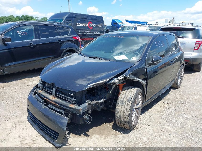 2012 Volkswagen Golf R 2-Door VIN: WVWRF7AJ9CW217392 Lot: 39579566