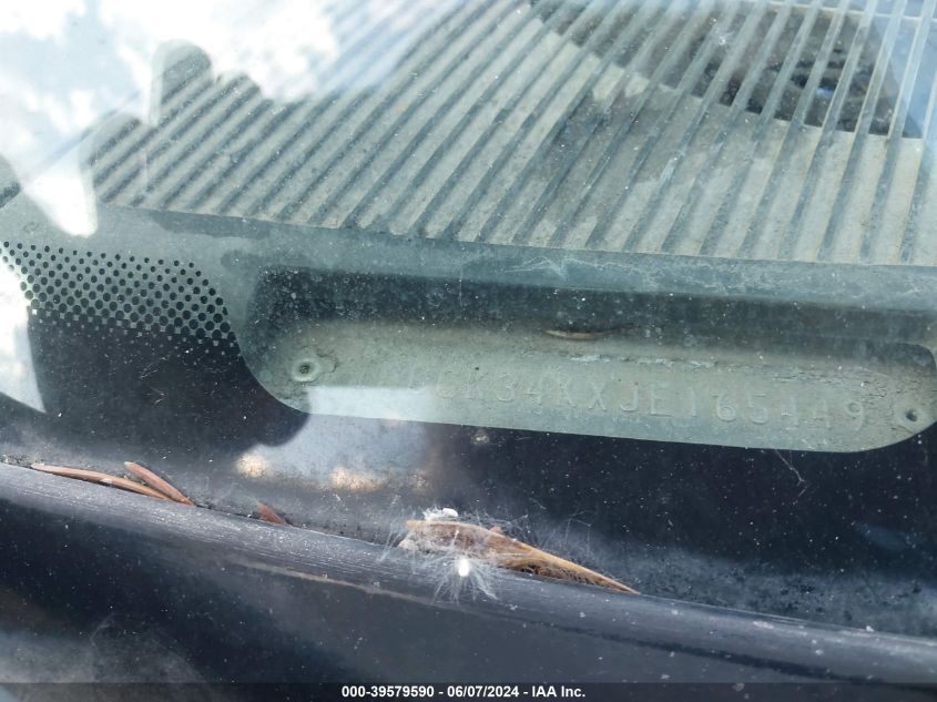 1988 Chevrolet Gmt-400 K3500 VIN: 1GCGK34KXJE165449 Lot: 39579590