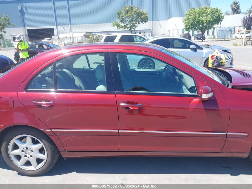 2001 Mercedes-Benz C 320 VIN: WDBRF64J31F054028 Lot: 39579592