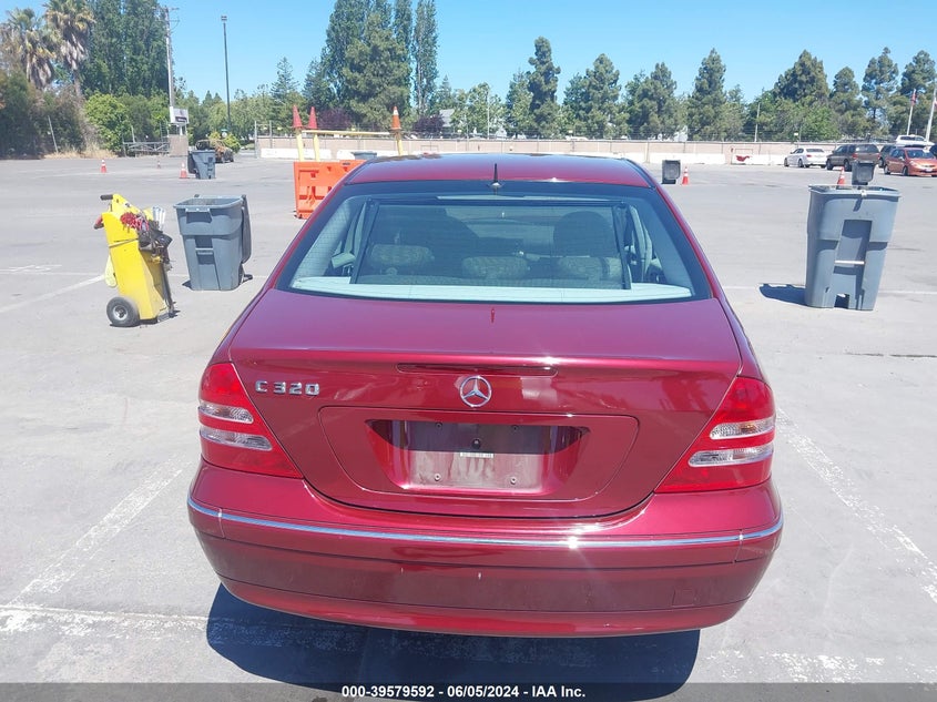 2001 Mercedes-Benz C 320 VIN: WDBRF64J31F054028 Lot: 39579592