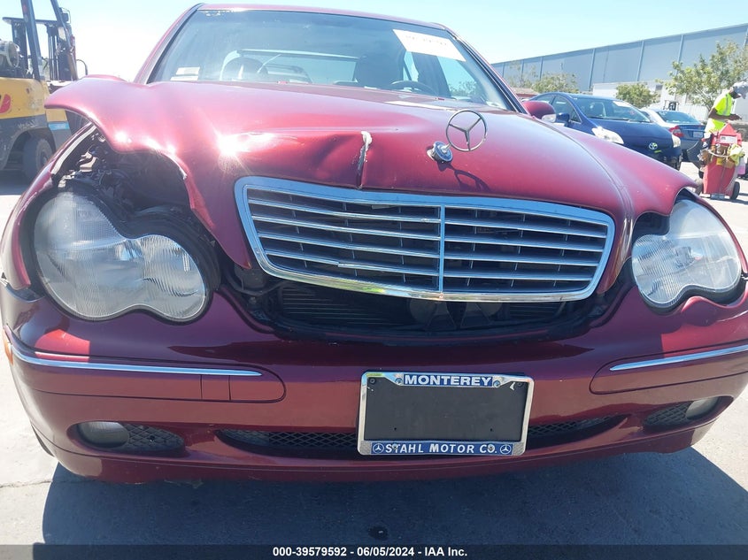 2001 Mercedes-Benz C 320 VIN: WDBRF64J31F054028 Lot: 39579592