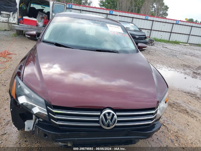 2013 Volkswagen Passat 2.5L Se VIN: 1VWBP7A33DC112704 Lot: 39579593