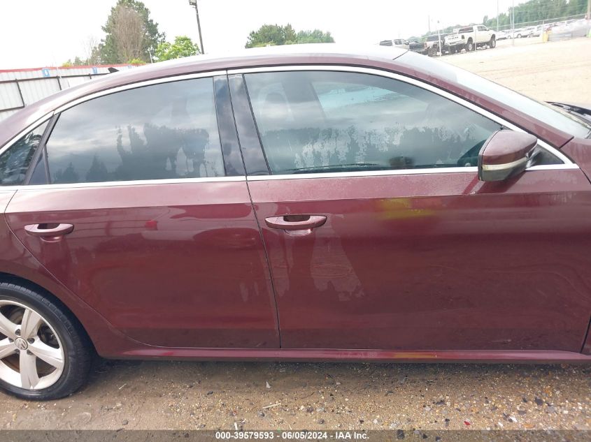 2013 Volkswagen Passat 2.5L Se VIN: 1VWBP7A33DC112704 Lot: 39579593