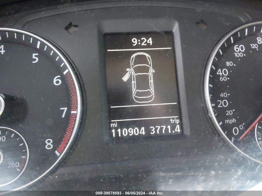 2013 Volkswagen Passat 2.5L Se VIN: 1VWBP7A33DC112704 Lot: 39579593