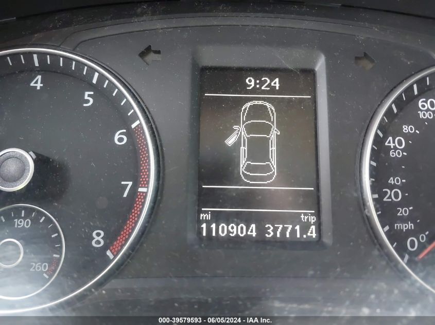 2013 Volkswagen Passat 2.5L Se VIN: 1VWBP7A33DC112704 Lot: 39579593