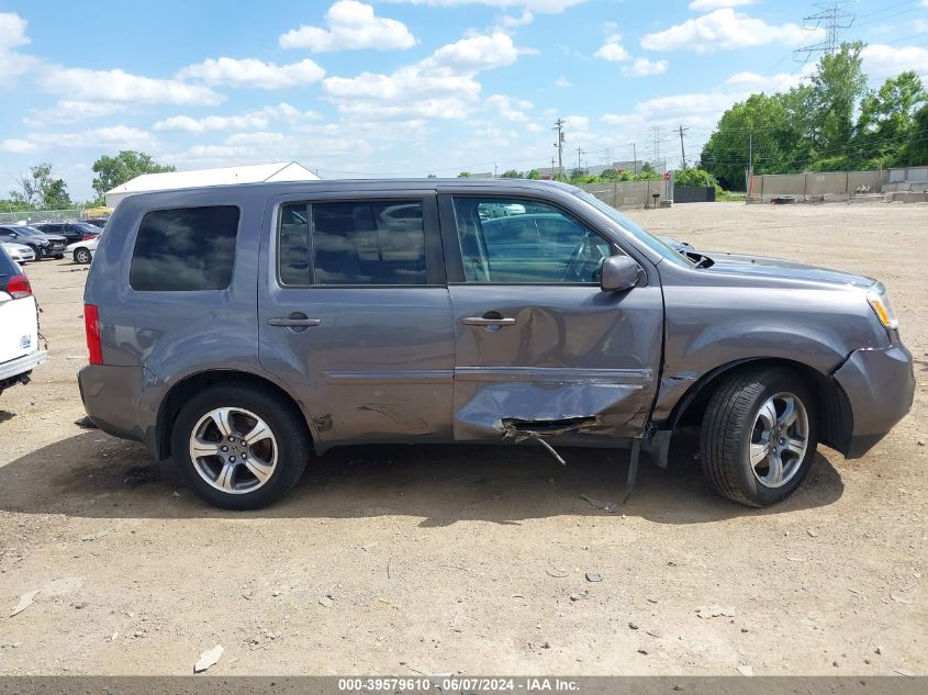 2015 Honda Pilot Se VIN: 5FNYF4H30FB078859 Lot: 39579610