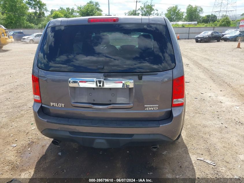 2015 Honda Pilot Se VIN: 5FNYF4H30FB078859 Lot: 39579610