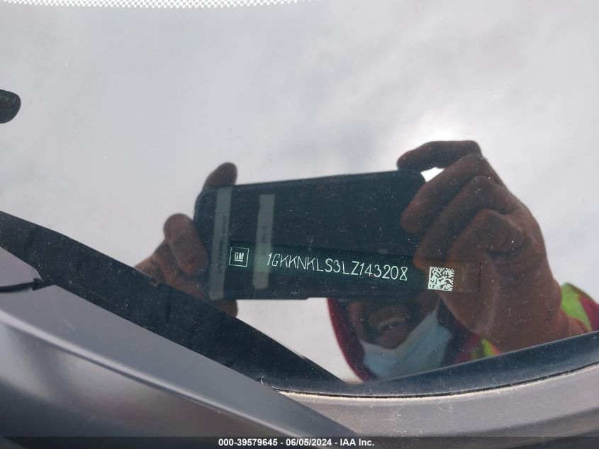 2020 GMC Acadia Fwd Sle VIN: 1GKKNKLS3LZ143208 Lot: 39579645