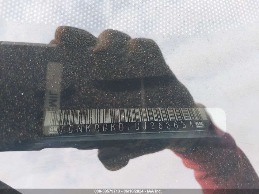 2016 Chevrolet Traverse 1Lt VIN: 1GNKRGKD1GJ263634 Lot: 39579713