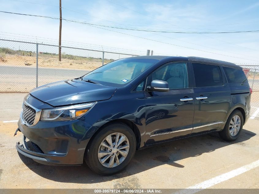 2016 Kia Sedona Lx VIN: KNDMB5C17G6082510 Lot: 39579724