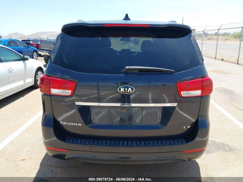 2016 Kia Sedona Lx VIN: KNDMB5C17G6082510 Lot: 39579724