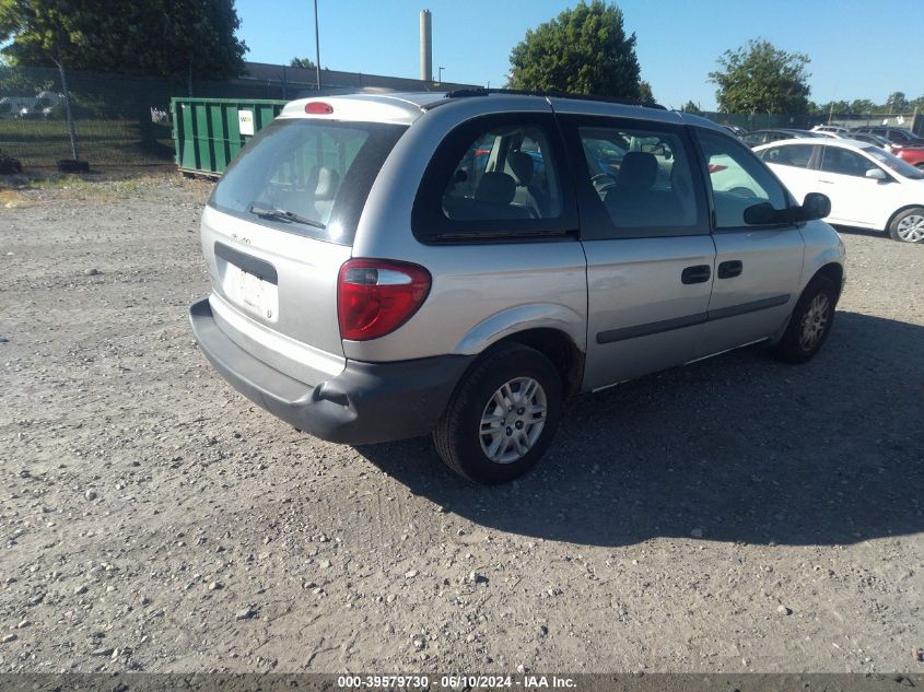 2006 Dodge Caravan Se VIN: 1D4GP25B16B743153 Lot: 39579730