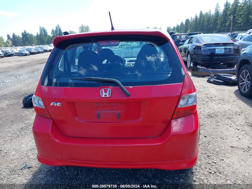 2007 Honda Fit Sport VIN: JHMGD37617S064849 Lot: 39579738