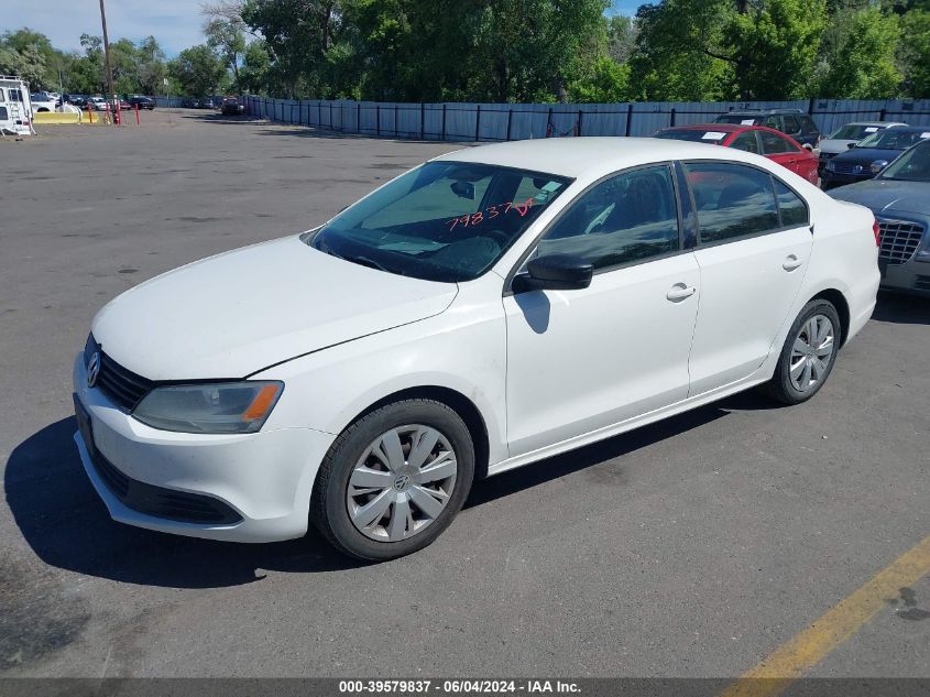 2012 Volkswagen Jetta 2.0L Base/2.0L S VIN: 3VW2K7AJ1CM393781 Lot: 39579837