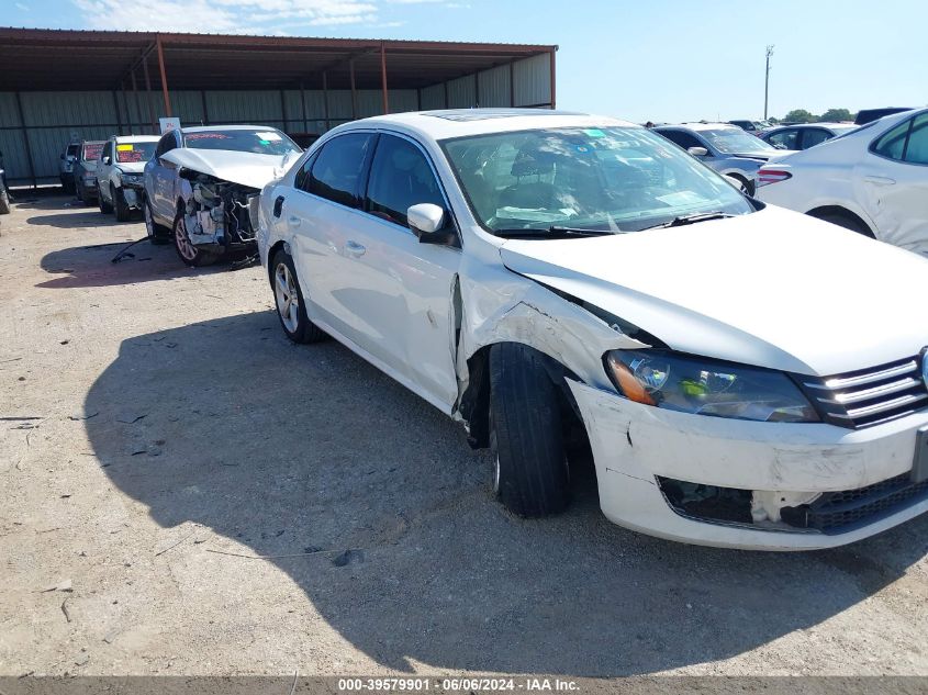 2013 Volkswagen Passat 2.5L Se VIN: 1VWBH7A35DC107386 Lot: 39579901