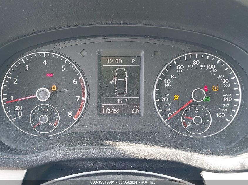 2013 Volkswagen Passat 2.5L Se VIN: 1VWBH7A35DC107386 Lot: 39579901