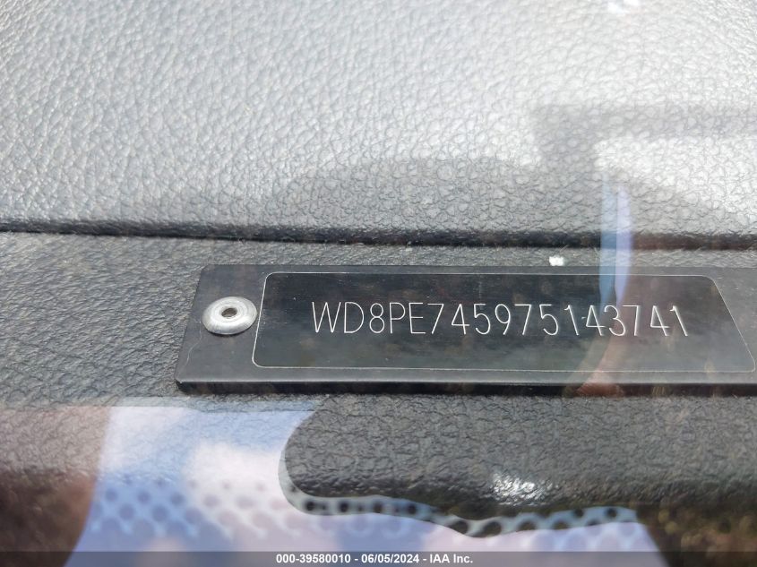 2007 Dodge Sprinter Wagon 2500 VIN: WD8PE745975143741 Lot: 39580010