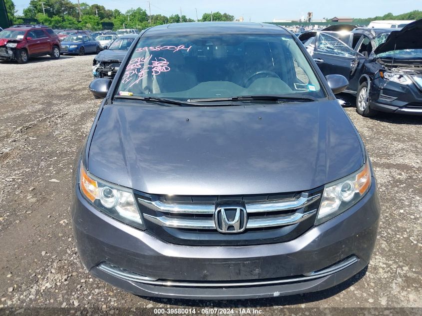 2016 Honda Odyssey Ex-L VIN: 5FNRL5H67GB050183 Lot: 39580014