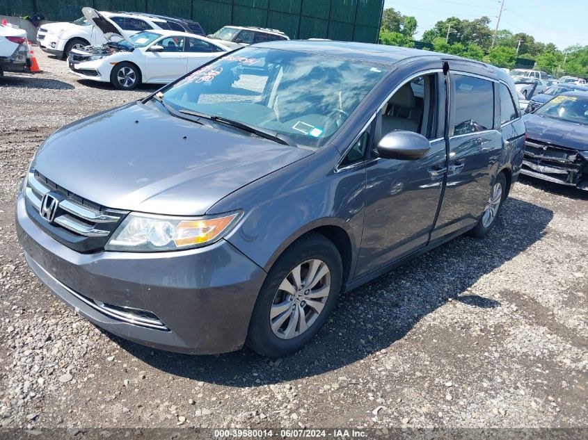 2016 Honda Odyssey Ex-L VIN: 5FNRL5H67GB050183 Lot: 39580014