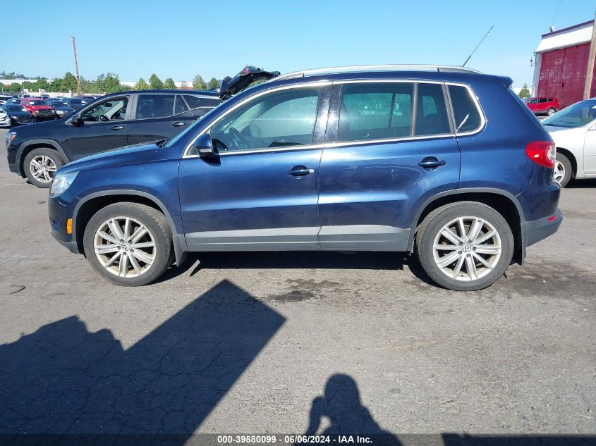 2011 Volkswagen Tiguan VIN: VWGAV7AX7BW550043 Lot: 39580099