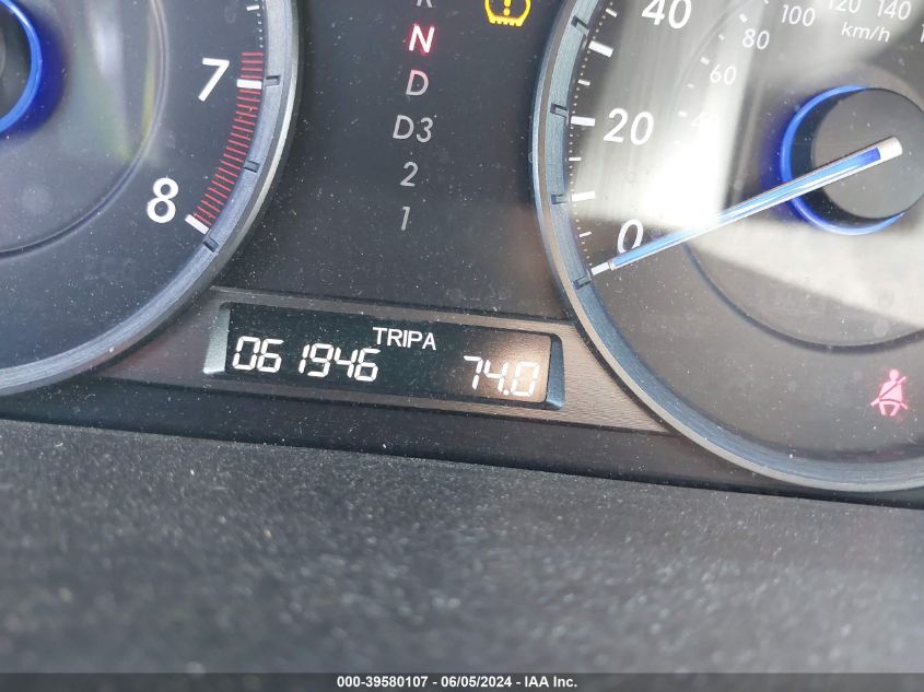 2012 Honda Crosstour Ex VIN: 5J6TF1H30CL006507 Lot: 39580107