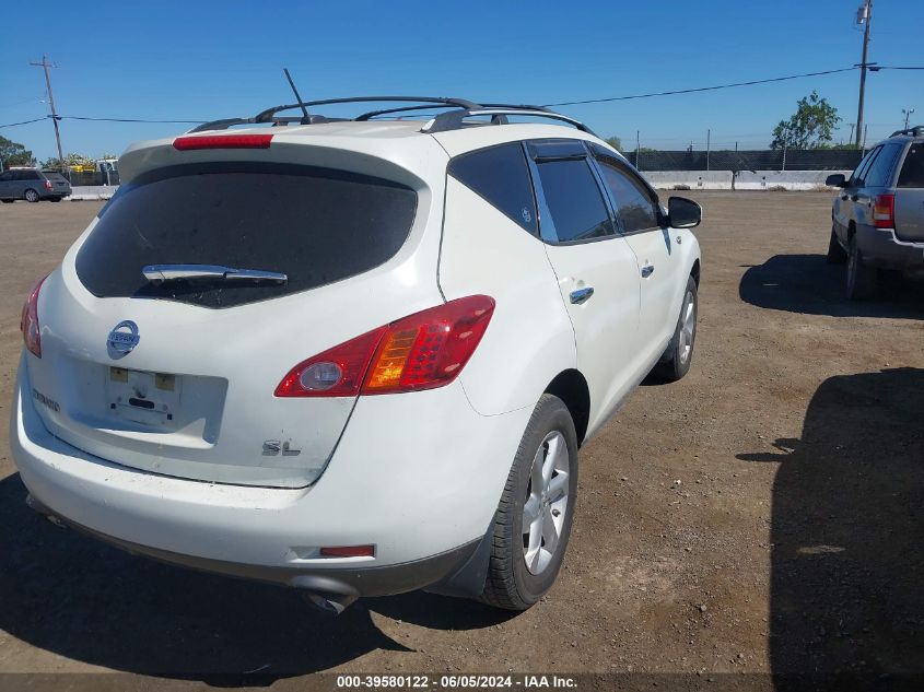 2009 Nissan Murano S/Sl VIN: JN8AZ18U39W024654 Lot: 39580122