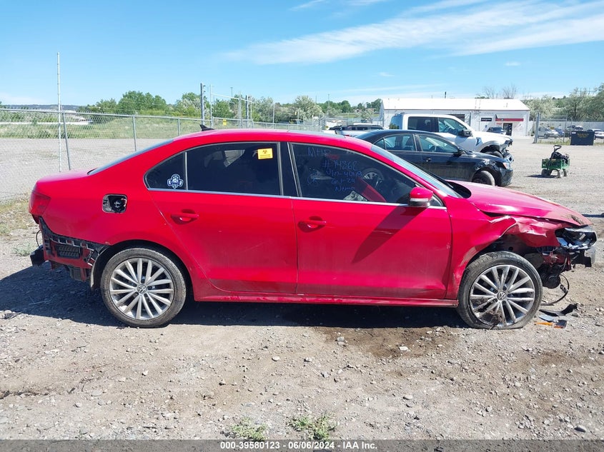 2011 Volkswagen Jetta 2.5L Sel VIN: 3VWLX7AJ8BM394448 Lot: 39580123