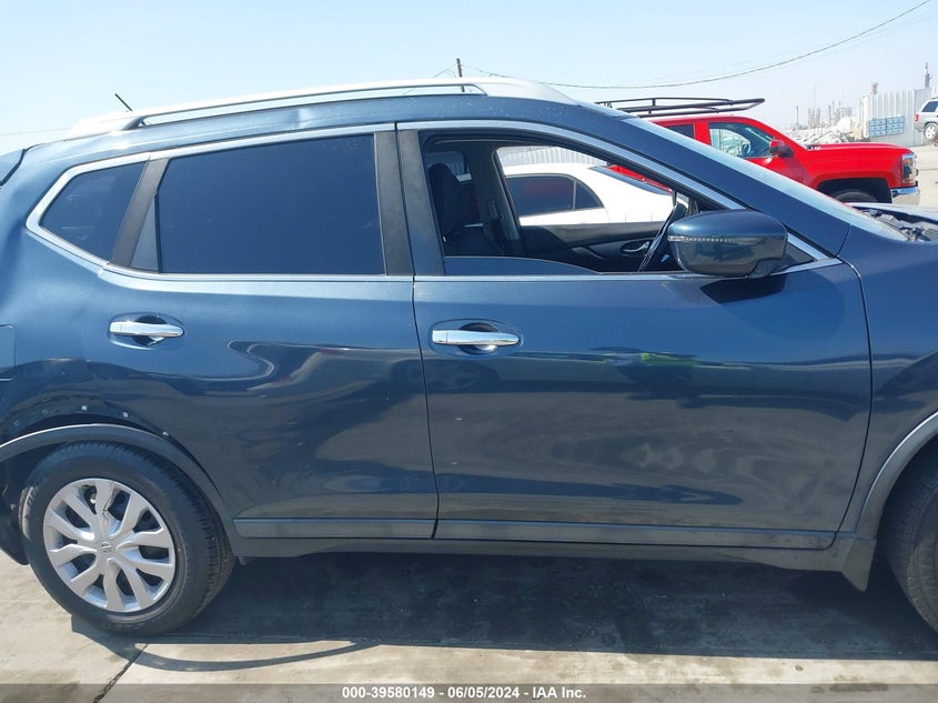 2016 Nissan Rogue S VIN: 5N1AT2MN5GC834492 Lot: 39580149