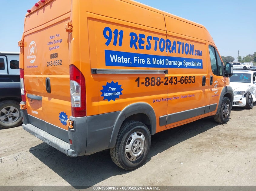 2014 Ram Promaster 2500 High Roof VIN: 3C6TRVCG6EE114244 Lot: 39580187