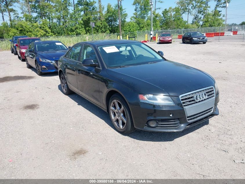 2009 Audi A4 2.0T Premium VIN: WAULF78K59A138583 Lot: 39580188