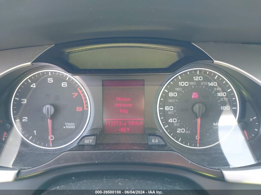 2009 Audi A4 2.0T Premium VIN: WAULF78K59A138583 Lot: 39580188