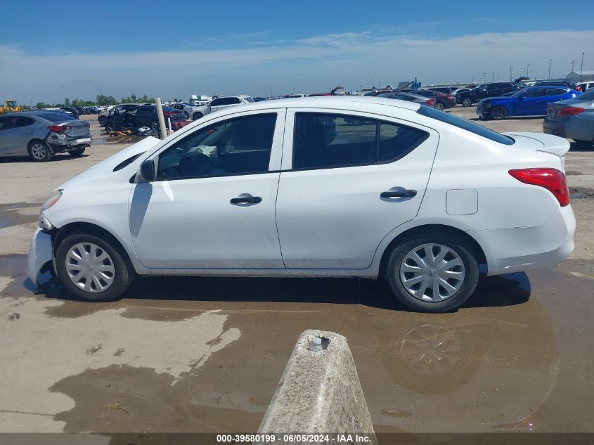 2014 Nissan Versa 1.6 S+ VIN: 3N1CN7AP9EL862584 Lot: 39580199