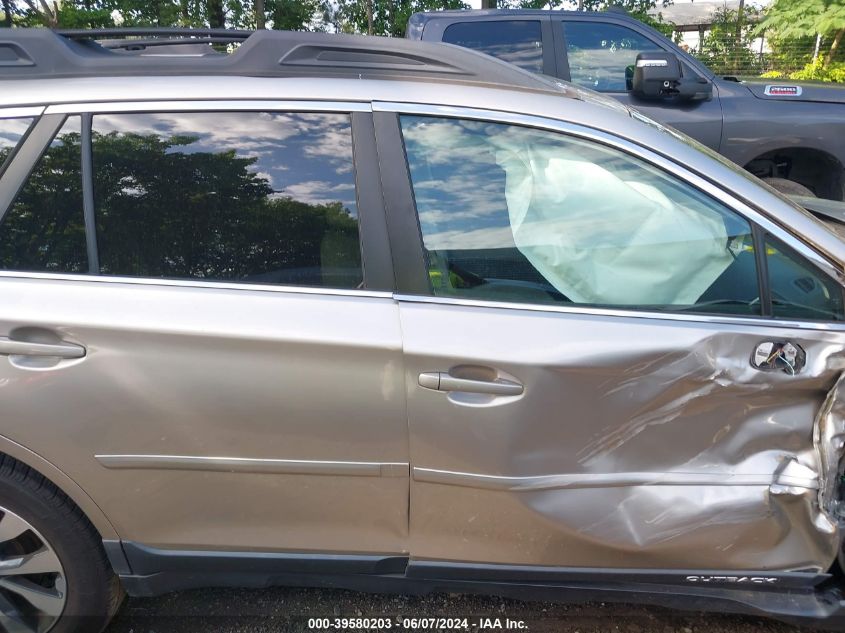2016 Subaru Outback 2.5I Limited VIN: 4S4BSANC2G3339620 Lot: 39580203