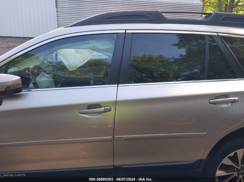 2016 Subaru Outback 2.5I Limited VIN: 4S4BSANC2G3339620 Lot: 39580203