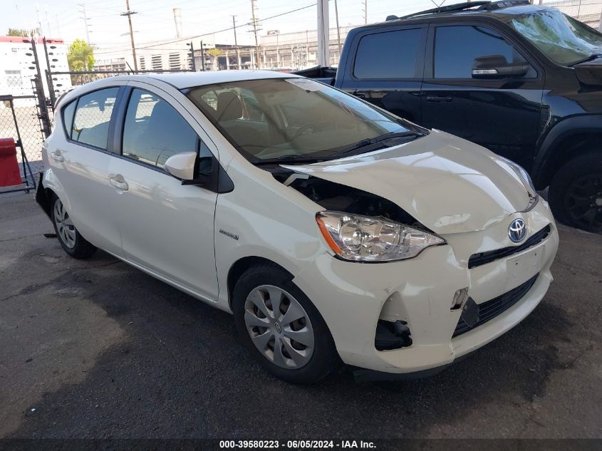 2013 Toyota Prius C Two VIN: JTDKDTB30D1044604 Lot: 39580223