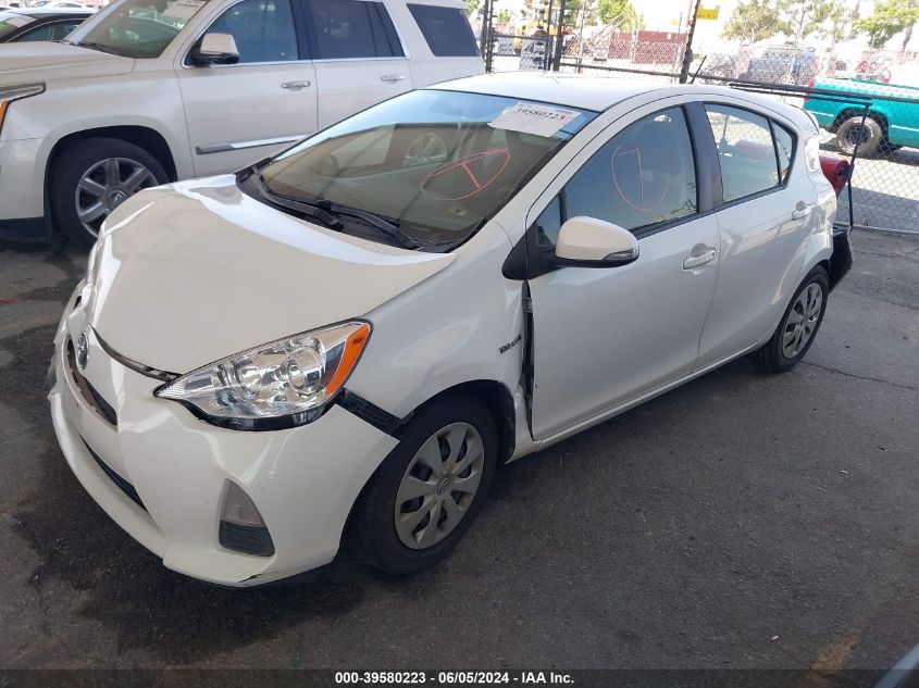 2013 Toyota Prius C Two VIN: JTDKDTB30D1044604 Lot: 39580223