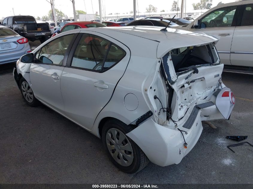 2013 Toyota Prius C Two VIN: JTDKDTB30D1044604 Lot: 39580223