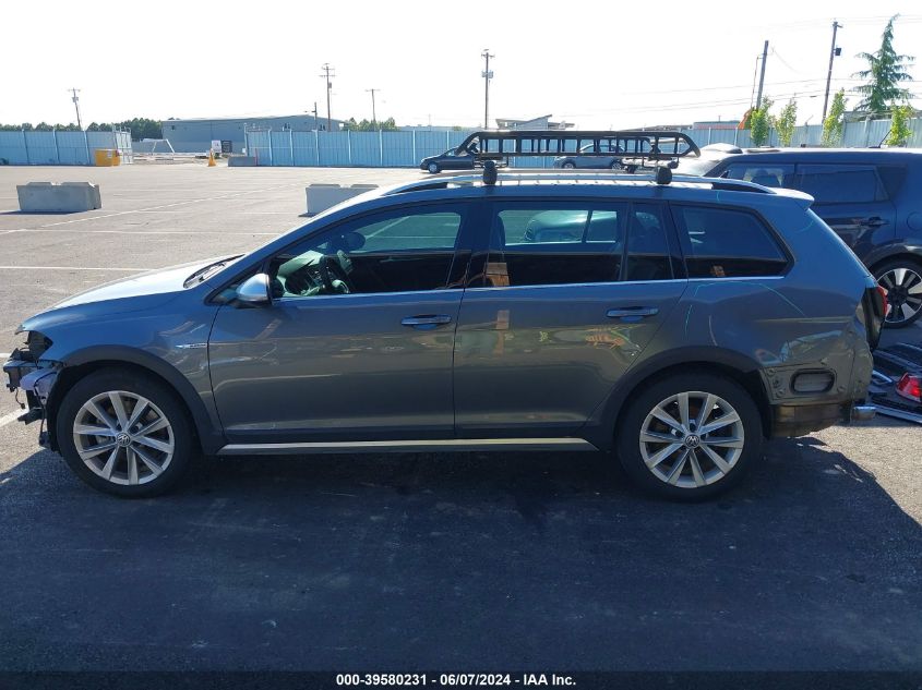 2019 Volkswagen Golf Alltrack Tsi S/Tsi Se/Tsi Sel VIN: 3VWM17AU8KM524387 Lot: 39580231