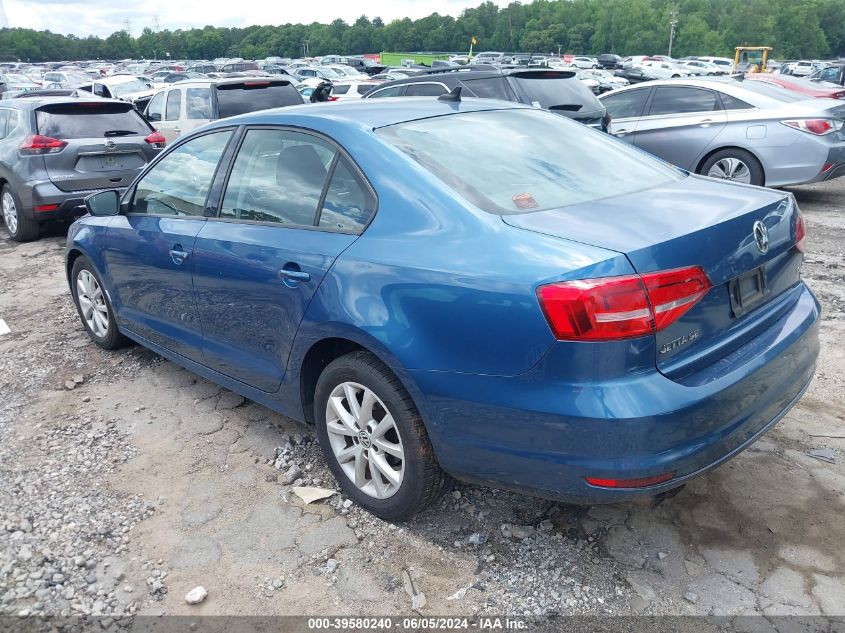 2015 Volkswagen Jetta 1.8T Se VIN: 3VWD17AJ5FM247855 Lot: 39580240