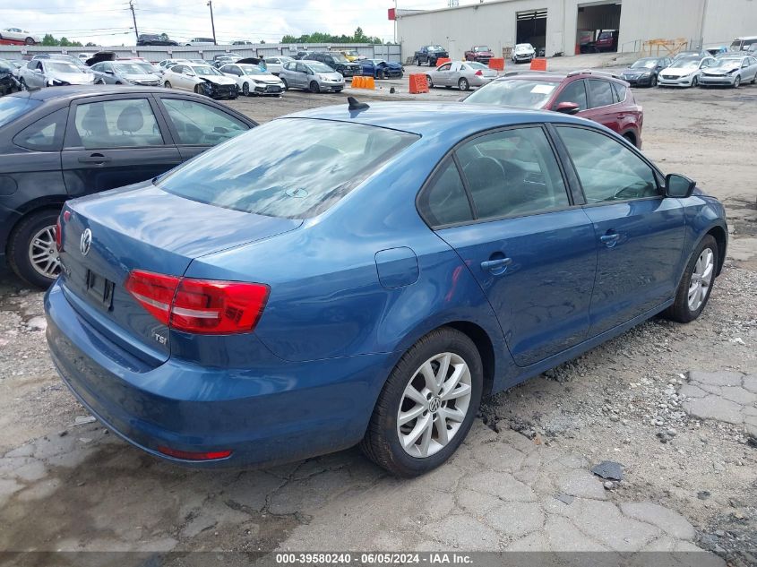 2015 Volkswagen Jetta 1.8T Se VIN: 3VWD17AJ5FM247855 Lot: 39580240