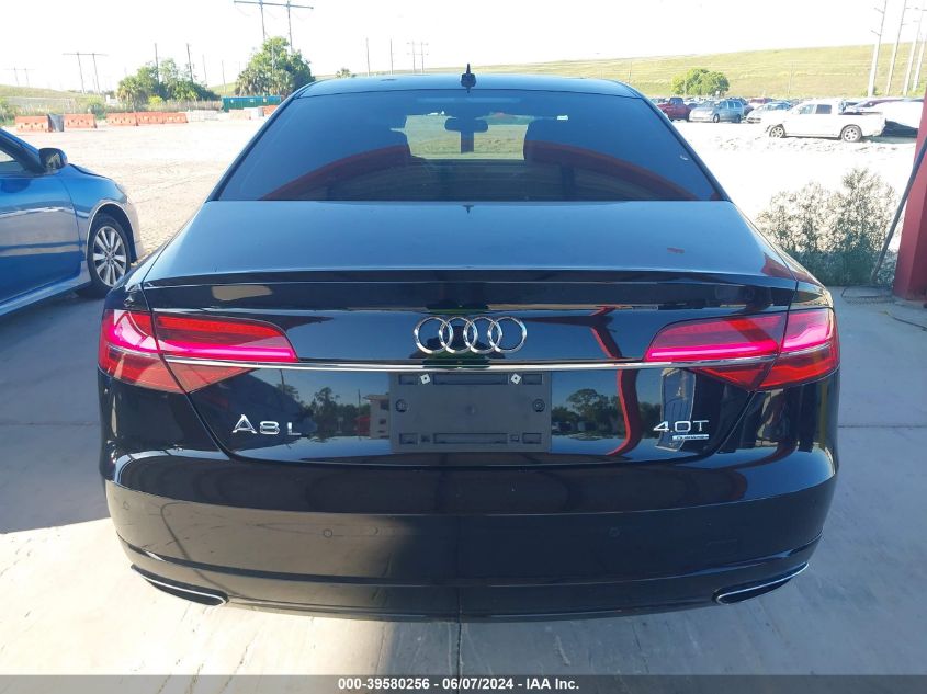 2016 Audi A8 L 4.0T Sport VIN: WAU43AFD7GN005280 Lot: 39580256