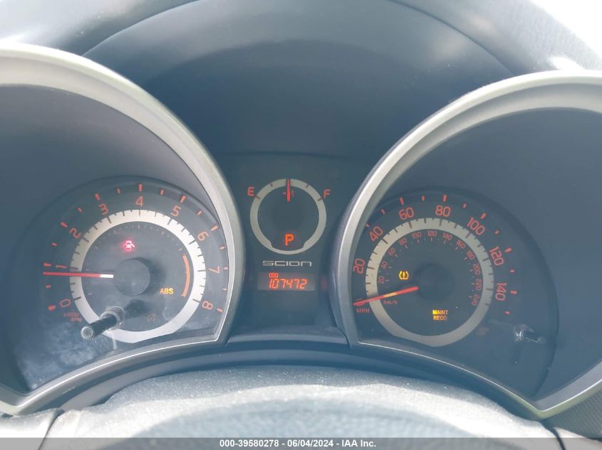 2012 Scion Tc VIN: JTKJF5C76C3041317 Lot: 39580278