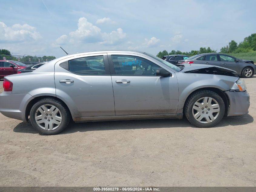 2014 Dodge Avenger Se VIN: 1C3CDZAB3EN228966 Lot: 39580279